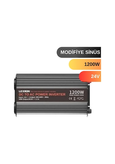Lexron 1200 W Watt 24v Modifiye Sinus İnverter