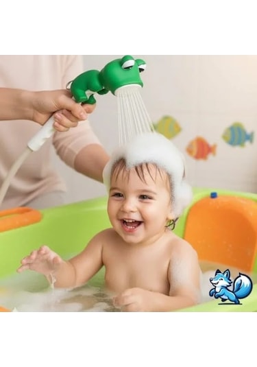 Sevimli Hayvan Figürlü Bebek Duş Başlığı - Eğlenceli Banyo Oyuncağı