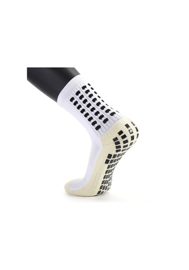 Jeehugo Spor Aktiviteler İçin Nefes Alıcı, Kaymaz Önleyici, Darbe Emici Nylon Çorap - Beyaz 1 Çift Beyaz