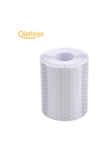 Beyaz 1m X 5cm Yansıtıcı Bant Filmi Araba Gövde Etiketi