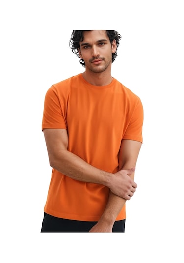 Ar-ma Erkek Bisiklet Yaka Tişört Regular Fit Pamuk Süprem Basic Baskısız Y31344408002 Pembe L