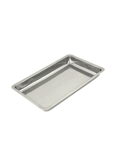 Çelik Meze Küveti 33 Cm Paslanmaz Çelik Tabak Gri