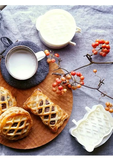 Mını Shop Msk Kurabiye Ve Poğaça Kalıpları, 3 Parça Set. 367634361 Beyaz