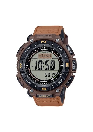 Casio Pro-trek Prg-340l-5dr Erkek Kol Saati Kahverengi