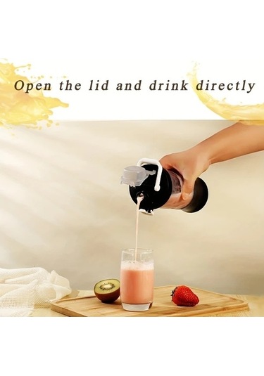 Fastbuy Kompakt Usb Şarjlı Blender, 20oz, Beyaz, Dijital Ekran, Paslanmaz Çelik Beyaz