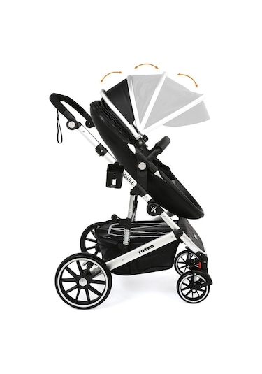 Ultra Lüx Capsule Egg Travel Sistem Bebek Arabası Siyah Silver