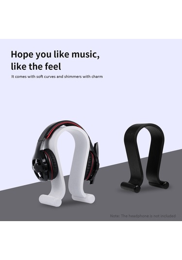 Teltree Samdı Ahşap Kulaklık Tutucusu, Siyah Omega Desenli Oyuncu Kulaklık Sandalyesi, Ev/ofis Masaüstü Stantı