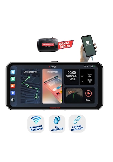 Knmaster Motoplay 1000 6.25 Kablosuz Carplay & Android Auto De
