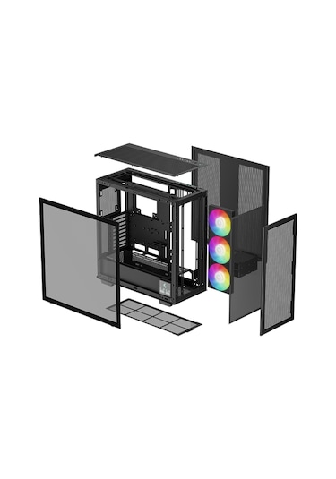 Deepcool Morpheus 1 x 420 MM ARGB ATX Mini Oyuncu Kasası Siyah