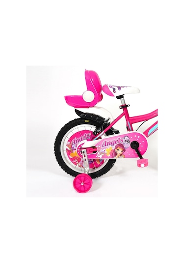 Sarissa Çocuk Bisikleti 16 Jant Angels Zincir Muhafaza Plastik Bisiklet Mufazası Pembe