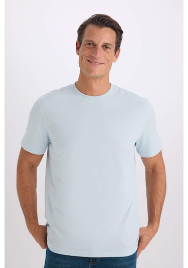 DeFacto %100 Pamuk New Regular Fit Bisiklet Yaka Basic Düz Kısa Kollu Tişört V7699AZ25SPBE506 DeFacto %100 Pamuk New Regular Fit Bisiklet Yaka Basic Düz Kısa Kollu Tişört V7699AZ25SPBE506