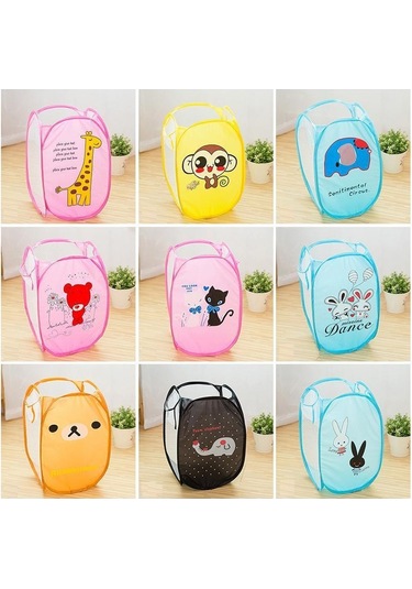 Oyuncak Ve Çamaşır Sepeti - Hayvan Figürlü - Yeni Dev Boy Çok Renkli