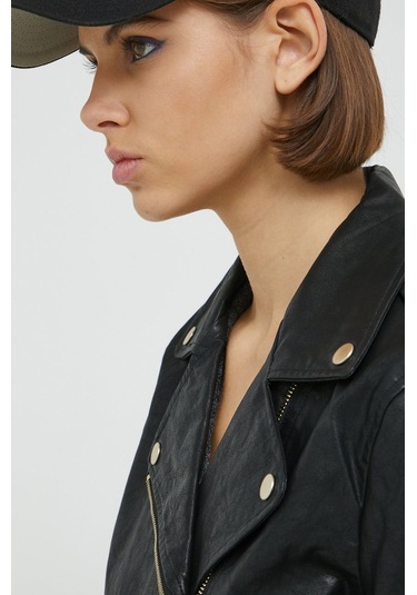 Only Kadın Deri Ceket Onlcmila Faux Leath Biker Jacket - 15265315 001