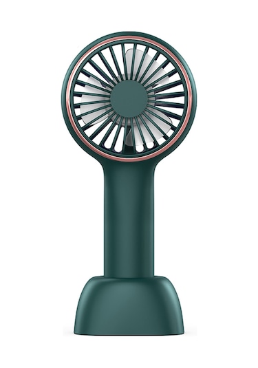 Ranyeek Usb Şarjlı El Ve Masaüstü 2-in-1 Mini Fan, 3 Hızlı Doğal Rüzgar, Taşınabilir Soğukluk, 2021 Yeni Model Yeşil