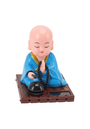 Geeroyoo Güneş Enerjili Otomatik Kafa Sallayan Fenerci Fişekçi, Ev Ofis Araba Dekorasyonu, Şans Ve Mutluluk Dilekleri, Plastik Materyal, Hediye Paketi