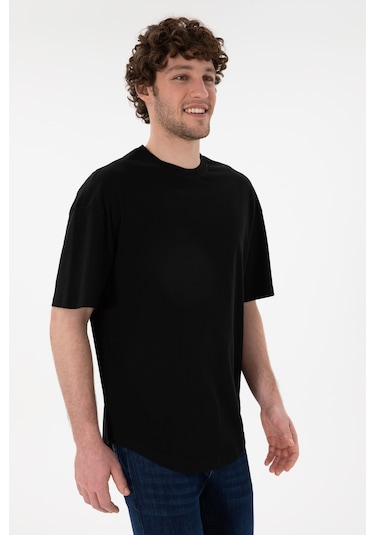 U.S. Polo Assn. Erkek Long Fit Bisiklet Yaka Siyah Basic Tişört 50305988-VR046 U.S. Polo Assn. Erkek Long Fit Bisiklet Yaka Siyah Basic Tişört 50305988-VR046