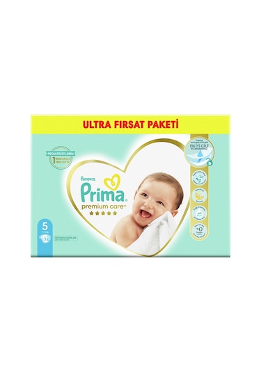 Prima Bebek Bezi Premium Care 5 Beden Fırsat Paketi 74 Adet