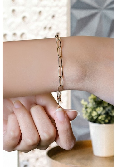 Aytekkuyumculuk Altın Ataç Bileklik Sarı Altın