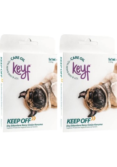 Keyf Köpek 1-10 Kg Dış Etkenlere Karşı Damla 5x4gr X 2 Kutu