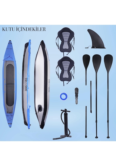 Cawooo Koltuklu Şişme Kano 2 Kişilik