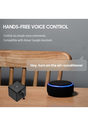 Moly Akıllı Ev Kontrol Robotu: Beyaz/siyah, 47x34.5x34.5mm, Bluetooth, Dokunmatik, Zamanlayıcı, Ses Kontrollü