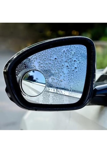 Araç Araba Kör Nokta Aynası Dış Dikiz Ilave Kolay Görüş Krom Gümüş Yuvarlak Ayarlanabilir