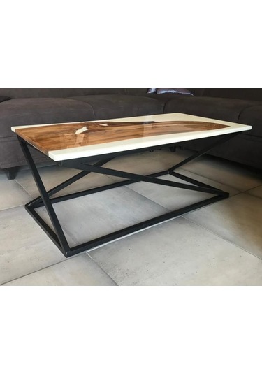 Epoksi Ceviz Sehpa Epoksi Sehpa Epoksi Orta Sehpa