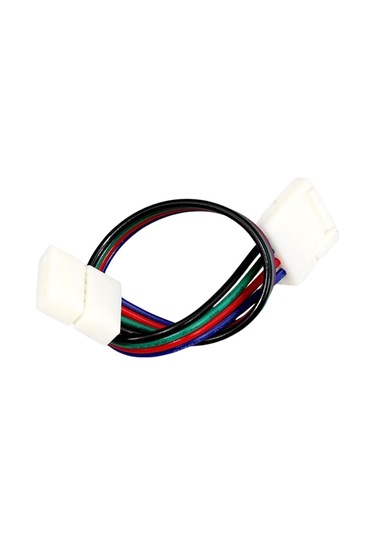 Rgb Şerit Led Birleştirme Aparatı Kablolu 4 Lü Çift Yönlü 5 Adet
