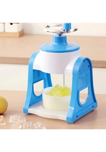 Tcherchı Manuel Ev Tipi Küçük Buz Makinesi, Mini El Buz Kırıcı Mavi