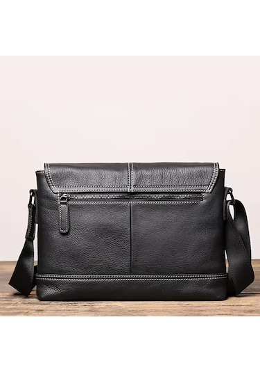 Newish Polo Erkek Siyah Deri El Ve Omuz Çantası New316 Siyah