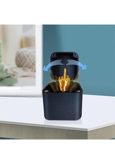 1 Adet 3d Baskılı Şaka Eğlenceli Şaka Doğum Günü Hediyesi Aksesuarları Masa Dekorasyonu Sürpriz Hediye Kutusu Bebekler Oyuncaklar Orta Parmak Kutuda El Sanatları Dekor Heykelcik 5cm 5cm 5cm