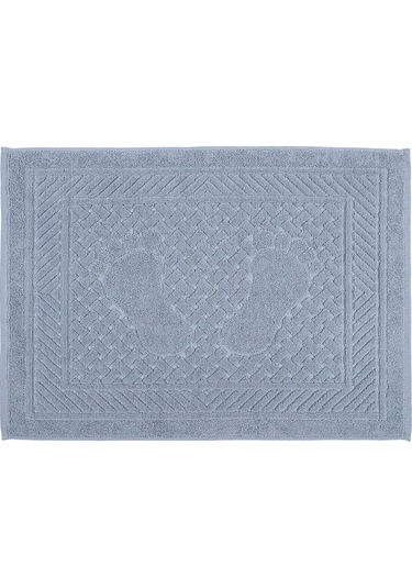 Mira Home Ayak İzli Banyo Havlusu % 100 Pamuk Yumuşak Ayak Havlusu 50x70 Cm Açık Gri
