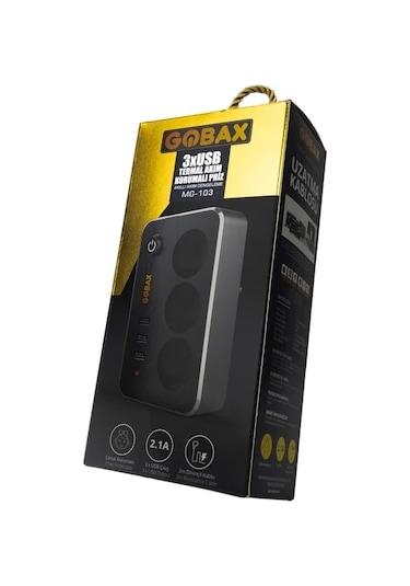 Akım Korumalı Akıllı Priz,termal Akım Korumalı 3x Ledli Usb, 3x P