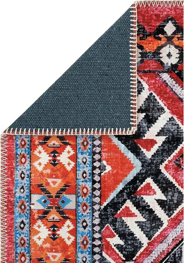 Cool Halı Beylerbeyi By 809 Kırmızı Vintage Halı Ev Oda Salon Halısı Yıkanabilir Eskitme Şönil Halı