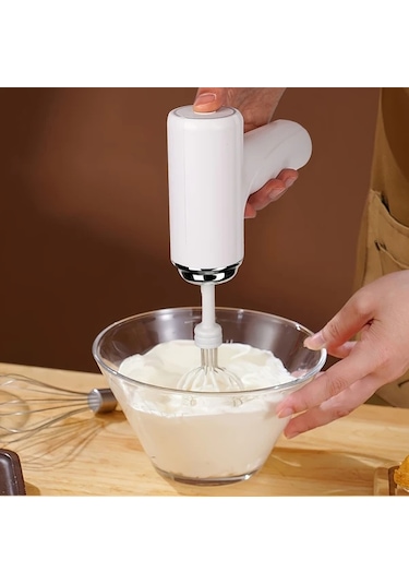 Awesomestore Mor Usb Şarjlı Kablosuz El Mikseri Çırpıcı Taşınabilir Profesyonel Mutfak Aleti Diğer