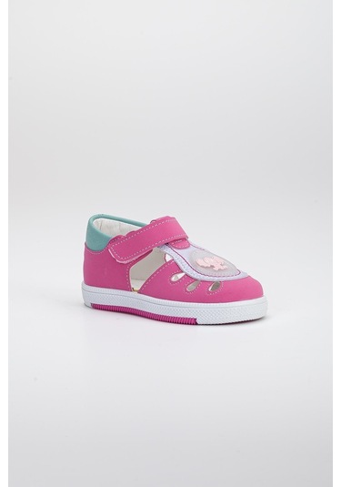 Şirinbebe Yan Açık Cırtlı Fuşya Kız İlkadım Bebek Ortopedik Ayakkabı-2892-fuşya Fuşya