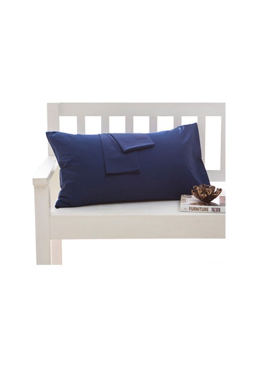 Ximistore9 100% Pamuk Yastık Kılıfı, Envelope Tipi, 50x75 Cm, Yıkama Kolay, Konforlu, Siyah Mavi, Yatak Odası Tekstili Diğer