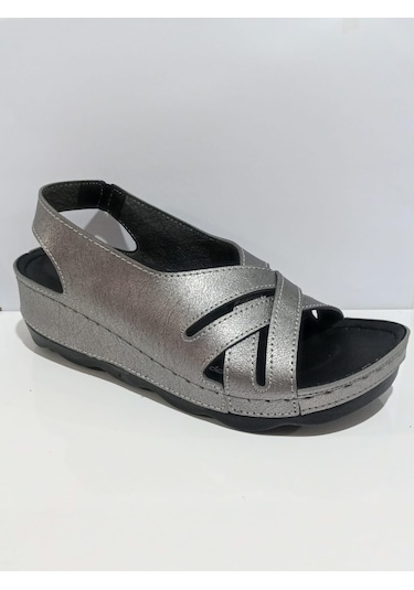 Aryan 37-759 Anatomic Kadın Dolgu Topuk Sandalet Bej