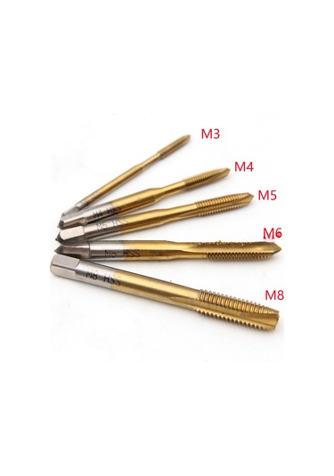 Geeksen M3-m12 Boyutları 7 Parça Hss İç Diş Delici Seti - Delikli Malzemelerde Yüksek Hızlı, Keskin Ve Dayanıklı Talaşçı M8 Tekli 16g Dahil