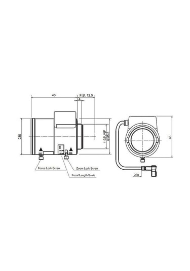 Spacecom Phonix Tv308 Dc-2 Kamera Lensi