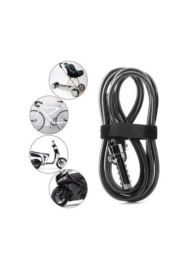 Konesam Yeniden Ayarlandırabilir 4 Basamaklı Kodlu Bilgisayar Kilitleri, Kaliteli Çelik Tel Ve Çinko Alaşımlı Kilitleyici, 2 Metre Uzunlukta Pvc Kapaklı, Anahtarsız Güvenlik Sistemi