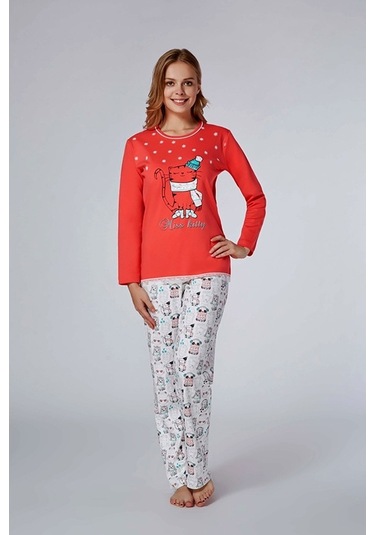 Roly Poly Kadın Bisiklet Yaka Pijama Takımı (7956)
