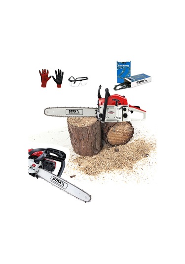 Staxx Benzinli Testere 4.3hp 52cc Ağaç Kesme Motoru Zincir-yağ