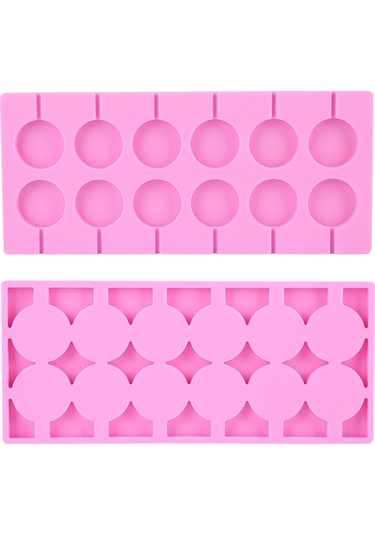 Ximistore9 12'li Dairesel Şekerleme Silikon Kalıbı - Isı Dayanıklı, Dıy Tatlı, Kek, Kurabiye Yapımı Diğer