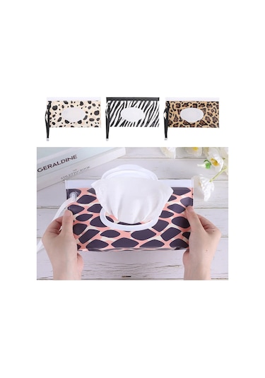 C-eva Islak Mendil Çanta Çevirme Kapağı Snap-askı Mendil Tutucu Kılıf Ev Taşınabilir Doldurulabilir Islak Mendil Kese Doku Kutusu Arabası Aksesuarları