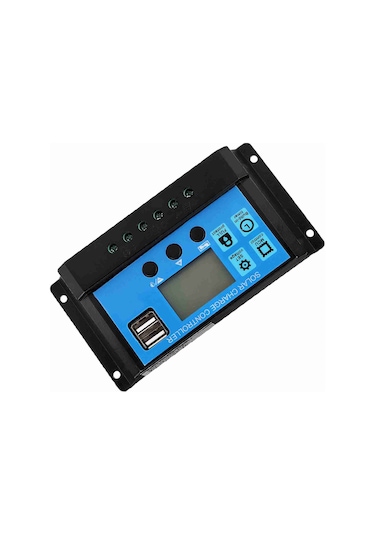Lemestar Güneş Enerjisi Pwm Kontrolörü 12/24v Otomatik Tanıma, 3a Çift Usb Şarj, 50a, Ekranlı, 3 Aşamalı Yönetim Ve Çoklu Koruma Özellikli