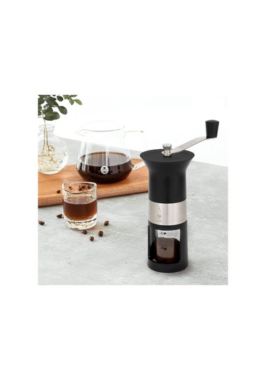 Bialetti - Manuel Kahve Değirmeni - Paslanmaz Çelik - Mat Siyah Çok Renkli