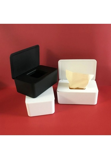 Siyah Üzerinde Beyaz Kapak-kuru Islak Mendil Kağıt Kutusu Arabası Taşınabilir Plastik Peçete Basın Doku Kutusu Peçetelik 46921642