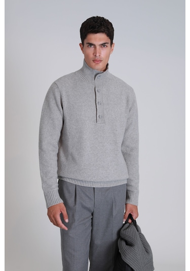 Lufian Erkek Bert Kazak 112090147 Açık Gri Açık Gri