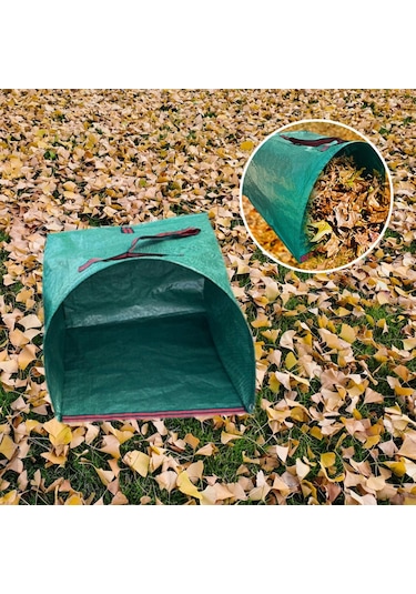 Suntek Bahçe Atığı Torbası Taşınabilir Büyük Yaprak Toplama 150l